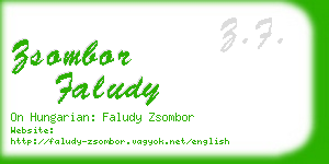 zsombor faludy business card